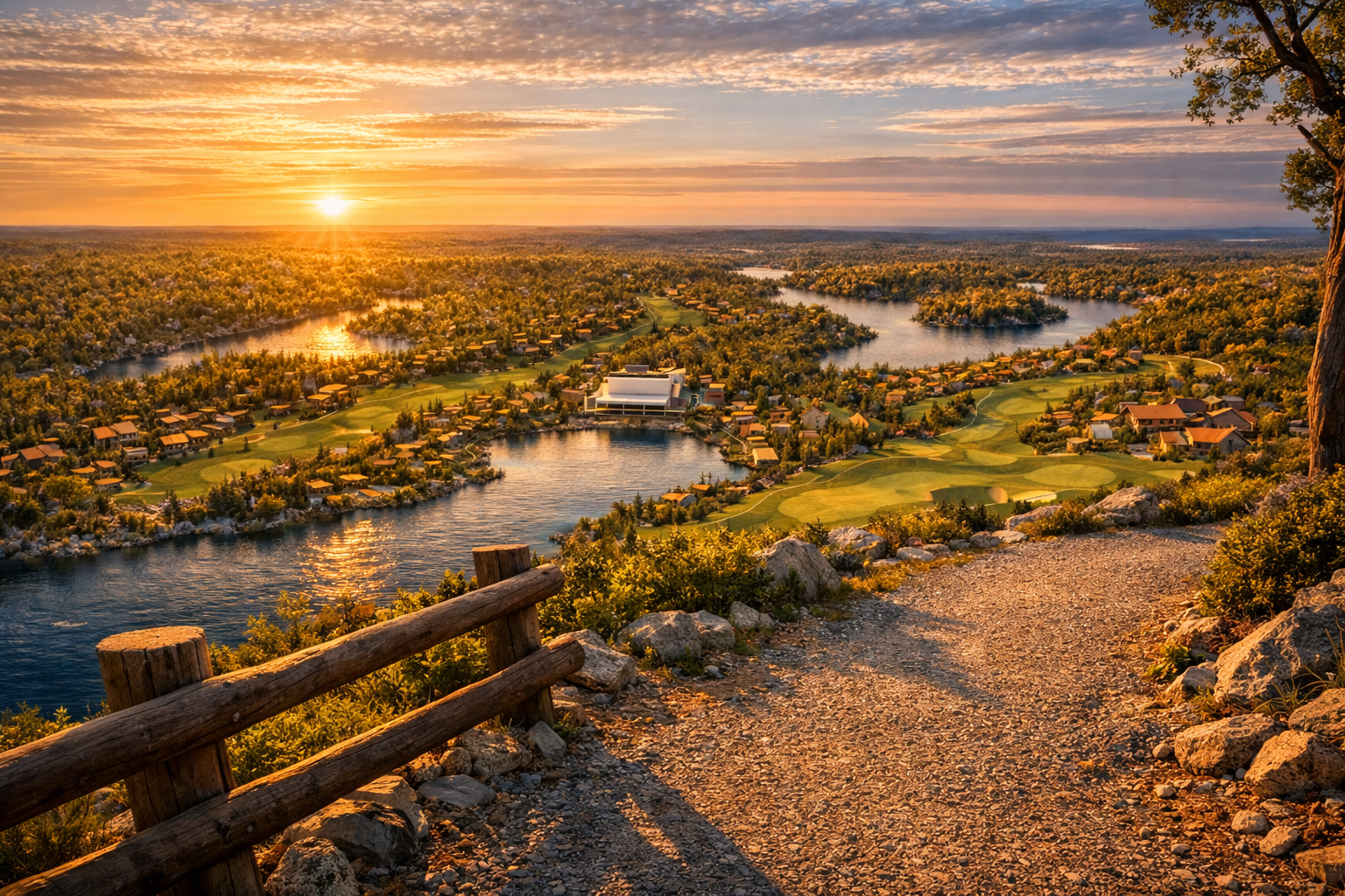 Hill tree background